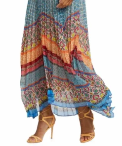 Alice + Olivia Gloria Chain-Strap Pleated Maxi Dress -Alice + Olivia Sales unnamed file 497