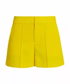 Alice + Olivia Dylan High-Waisted Pintuck Shorts Bright Poppy 6 Alice + Olivia Dylan High-Waisted Pintuck Shorts Bright Poppy -Alice + Olivia Sales unnamed file 501