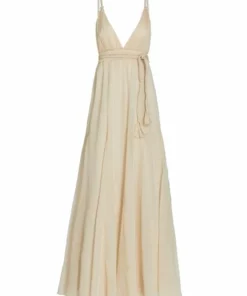Alice + Olivia Carisa V-Neck Gown