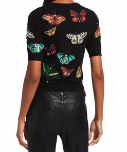 Alice + Olivia Ciara Butterfly Embroidered Sweater -Alice + Olivia Sales unnamed file 52