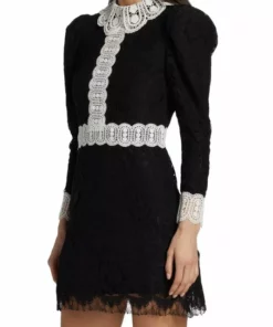 Alice + Olivia Kaitlyn Floral Lace & Crochet Minidress -Alice + Olivia Sales unnamed file 520