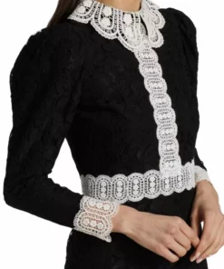 Alice + Olivia Kaitlyn Floral Lace & Crochet Minidress -Alice + Olivia Sales unnamed file 522