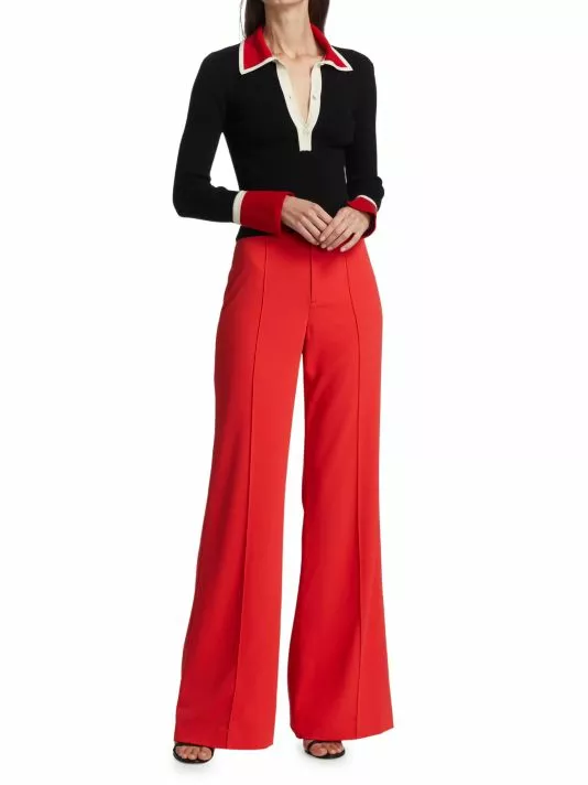 Alice + Olivia Dylan High-Waisted Wide-Leg Pants 2 Alice + Olivia Dylan High-Waisted Wide-Leg Pants - Image 2