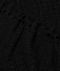 Alice + Olivia Russell Smocked Eyelet Wide-Leg Pants -Alice + Olivia Sales unnamed file 550