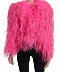 Alice + Olivia Kidman Dyed Ostrich Feather Jacket -Alice + Olivia Sales unnamed file 587