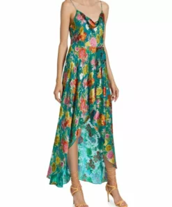 Alice + Olivia Christina Floral-Printed Hi-Lo Dress -Alice + Olivia Sales unnamed file 599