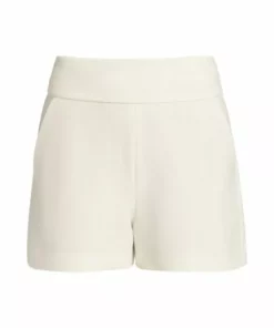 Alice + Olivia Donald High-Waist Shorts Off White -Alice + Olivia Sales unnamed file 60