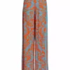 Alice + Olivia Athena Printed Wide-Leg Pants