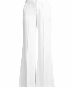 Alice + Olivia Dylan High-Waist Wide-Leg Pants White -Alice + Olivia Sales unnamed file 63