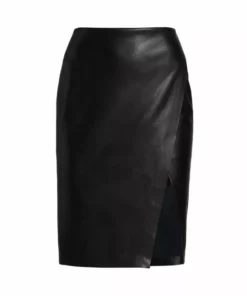 Alice + Olivia Siobhan Faux Leather Midi-Skirt