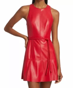 Alice + Olivia Leandra Vegan Leather Minidress -Alice + Olivia Sales unnamed file 673