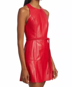 Alice + Olivia Leandra Vegan Leather Minidress -Alice + Olivia Sales unnamed file 674