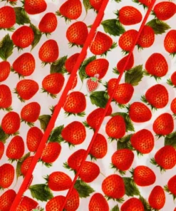 Alice + Olivia Willa Strawberry Silk Shirt -Alice + Olivia Sales unnamed file 715