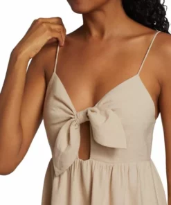 Alice + Olivia Melvina Tie-Front Cut-Out Minidress -Alice + Olivia Sales unnamed file 721