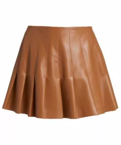 Alice + Olivia Carter Vegan Leather Pleated Miniskirt Black -Alice + Olivia Sales unnamed file 726