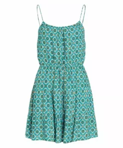 Alice + Olivia Cheyla Printed Tiered Minidress