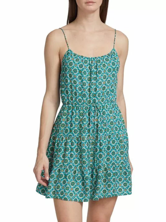 Alice + Olivia Cheyla Printed Tiered Minidress 3 Alice + Olivia Cheyla Printed Tiered Minidress - Image 3