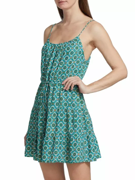 Alice + Olivia Cheyla Printed Tiered Minidress 4 Alice + Olivia Cheyla Printed Tiered Minidress - Image 4