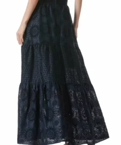 Alice + Olivia Reise Paneled Maxi Skirt -Alice + Olivia Sales unnamed file 756
