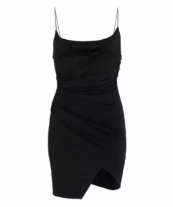 Alice + Olivia Katey Draped Asymmetric Minidress