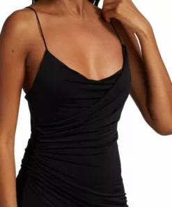 Alice + Olivia Katey Draped Asymmetric Minidress -Alice + Olivia Sales unnamed file 763