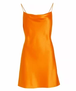 Alice + Olivia Harmony Satin Mini Slipdress