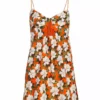 Alice + Olivia Melvina Floral Tie-Front Cut-Out Minidress