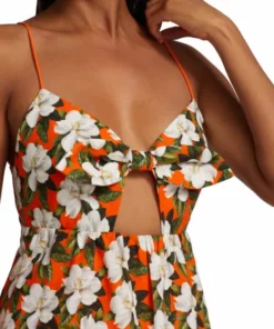 Alice + Olivia Melvina Floral Tie-Front Cut-Out Minidress 12 Alice + Olivia Melvina Floral Tie-Front Cut-Out Minidress -Alice + Olivia Sales unnamed file 803