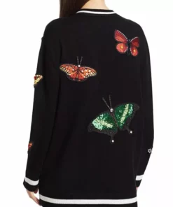 Alice + Olivia Bradford Butterfly Embroidered Cardigan -Alice + Olivia Sales unnamed file 81