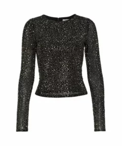 Alice + Olivia Delaina Embellished Top