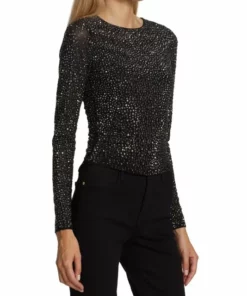 Alice + Olivia Delaina Embellished Top -Alice + Olivia Sales unnamed file 823