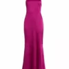 Alice + Olivia Samia Stretch Silk Gown Raspberry