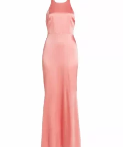 Alice + Olivia Samia Stretch Silk Gown Raspberry -Alice + Olivia Sales unnamed file 830