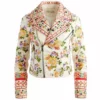 Alice + Olivia Cody Embellished Leather Moto Jacket