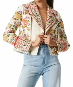 Alice + Olivia Cody Embellished Leather Moto Jacket -Alice + Olivia Sales unnamed file 833