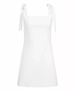 Alice + Olivia Maryann Tie-Shoulder Minidress