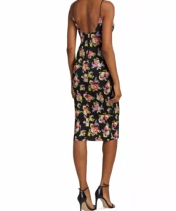 Alice + Olivia Delora Fitted Floral Midi-Dress -Alice + Olivia Sales unnamed file 840