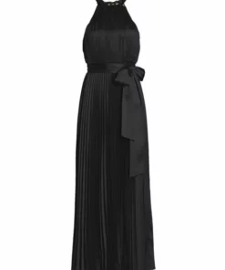 Alice + Olivia Alycia Pleated Halter Dress