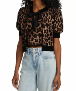 Alice + Olivia Kitty Leopard Puff-Sleeve Cardigan 10 Alice + Olivia Kitty Leopard Puff-Sleeve Cardigan -Alice + Olivia Sales unnamed file 874