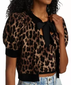 Alice + Olivia Kitty Leopard Puff-Sleeve Cardigan 12 Alice + Olivia Kitty Leopard Puff-Sleeve Cardigan -Alice + Olivia Sales unnamed file 876