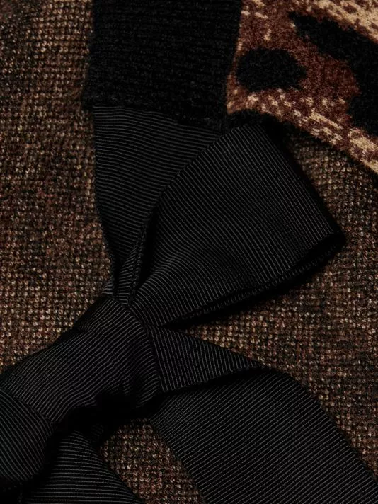 Alice + Olivia Kitty Leopard Puff-Sleeve Cardigan 7 Alice + Olivia Kitty Leopard Puff-Sleeve Cardigan - Image 7