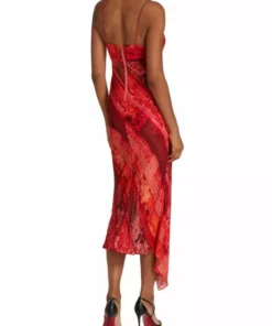 Alice + Olivia Harmony Asymmetric Midi-Dress -Alice + Olivia Sales unnamed file 889