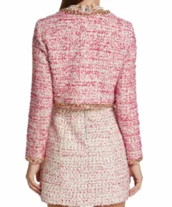 Alice + Olivia Kidman Chain-Trim Cropped Jacket -Alice + Olivia Sales unnamed file 905
