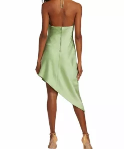 Alice + Olivia Harmony Asymmetric Satin Slip Dress -Alice + Olivia Sales unnamed file 919