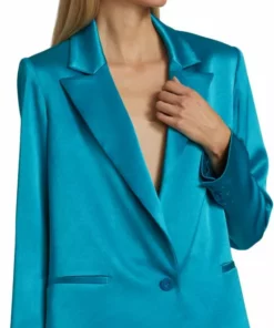 Alice + Olivia Denny Satin Blazer -Alice + Olivia Sales unnamed file 927
