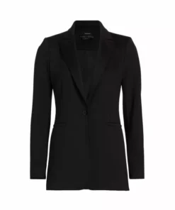 Alice + Olivia Breann Long Fitted Blazer