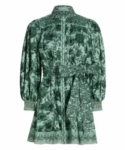 Alice + Olivia Tiffie Floral Belted Minidress