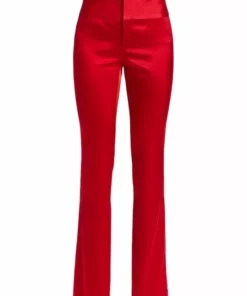 Alice + Olivia Olivia Flared Satin Pants