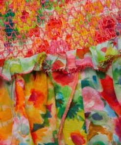 Alice + Olivia Jocelyn Smocked Ruffle Minidress -Alice + Olivia Sales unnamed file 974