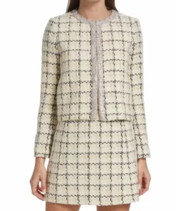 Alice + Olivia Kidman Embellished Tweed Jacket -Alice + Olivia Sales unnamed file 977